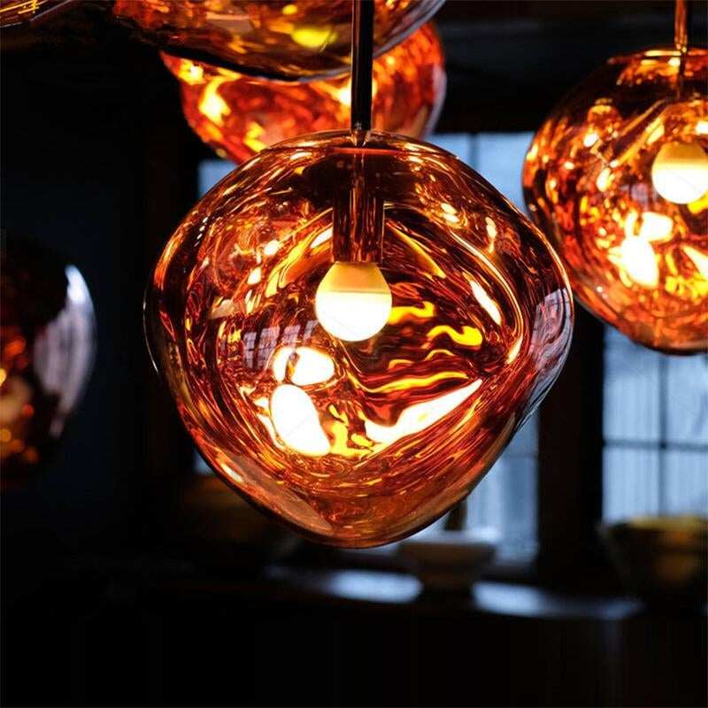 Modern Novelty Art Deco Glass Pendant Light LED E27 With 3 Colors For Living Room Bedroom Restaurant Kitchen Cafe Hotel Office