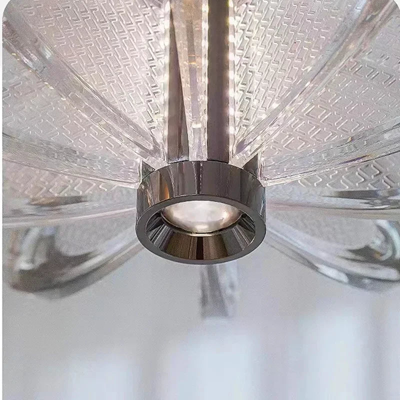 Modern Restaurant Glass Crystal Chandelier Bar Counter Luminous Body Artistic Creativity Personalized Lighting