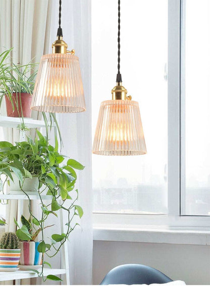 LED Brass Glass Pendant Lights E27 125mm Hanging Lamps Minimalist Personality Restaurant Bar Terrace Cafe Decorative Luminair