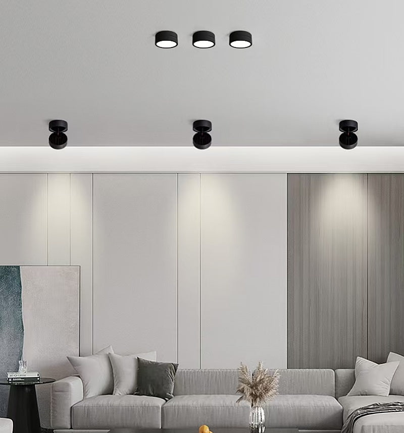 Rotatable Surface Mounted Dimmable LED Downlight Anti Glare AC85-290V Ceiling Spotlight Lamp