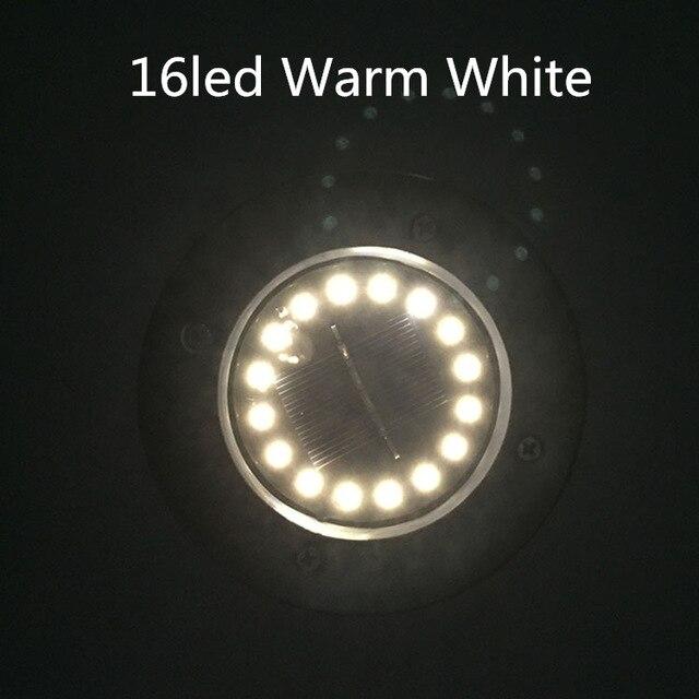 Soalr Garden Light Solar Pathway Lamp Outdoor Disk Light 16led Lawn Lights Garden Decoration Waterproof Solar Lamp Ground Light