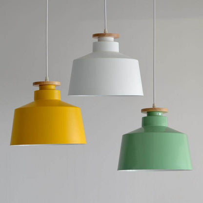 Nordic Color Candy Chandelier Modern Creative Bedroom Bedside Coffee Restaurant Solid Wood Chandelier