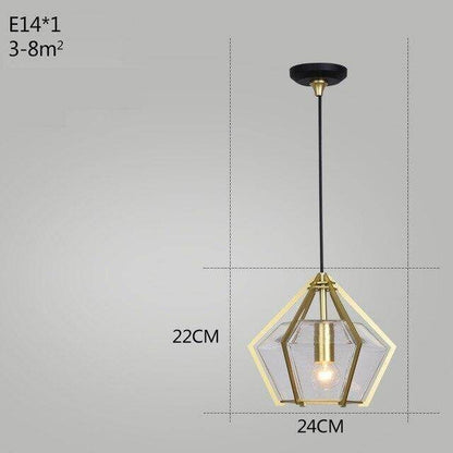 Post Modern Glass Pendant Light Hanging Nordic Living Room Walk In Closet Gold Pendant Lamp Suspension Lighting Fixture