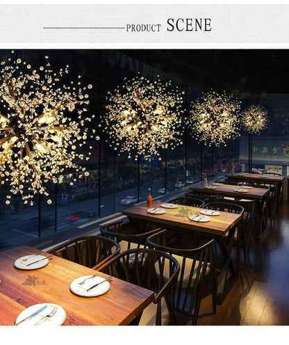 Dandelion Fireworks Modern Pendant Ceiling Lamps Loft For The Kitchen Led Pendant Lights Hanglamp Hanging Light Fixture