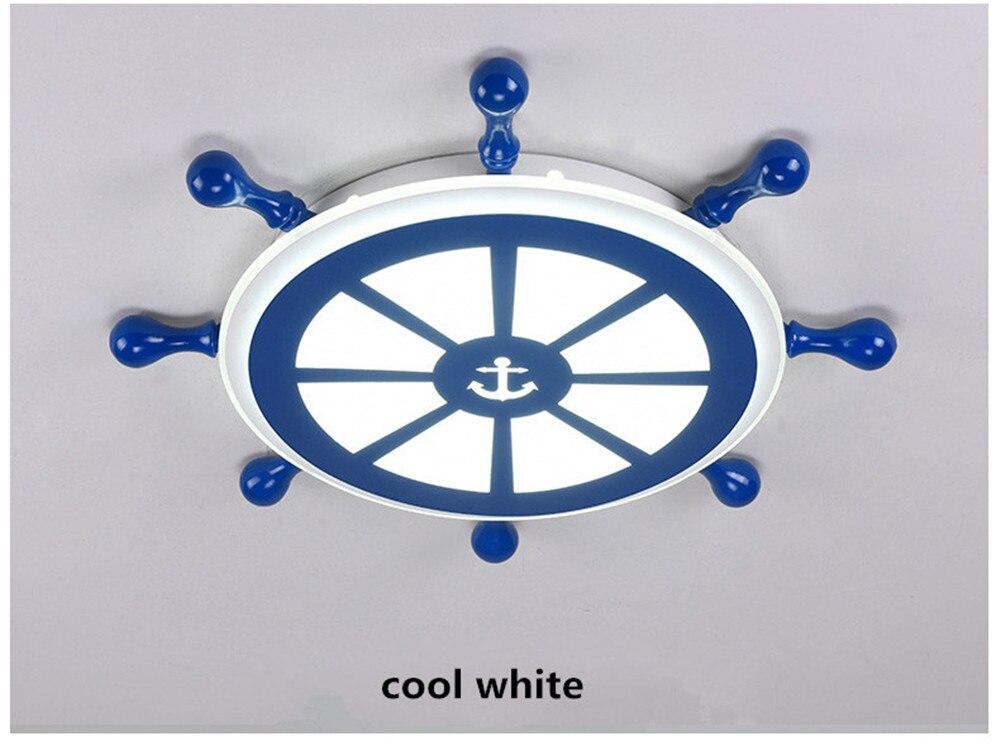 Novelty Kids Room The Rudder LED Lamp Europe Ceiling Light Modern Cartoon Light Boy Bedroom Shop Lighting Fixture