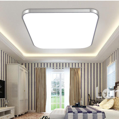 Modern 2.4G RF Remote Control Square Aluminum Acrylic LED Ceiling Lamp Cold White+Warm White Stepless Dimming LED Ceiling Light