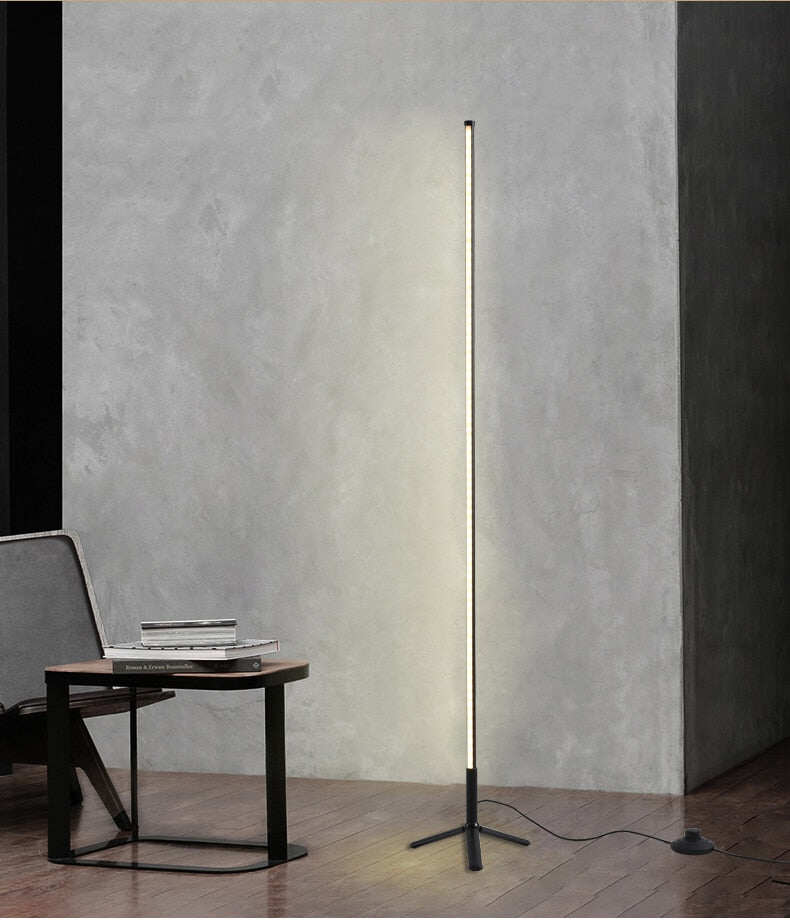 Modern LED floor lamp simple living room bedroom lamp colorful RGB light