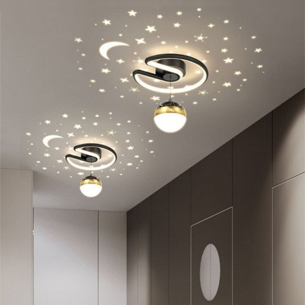 20W Chandelier Nordic LED Creative Star Sky Projection Acrylic Ceiling Lamp Applicable For Household Corridors Bedroom