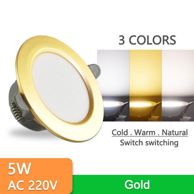 10Pcs Downlight 3w 5w spot led lights 3000k 4500K 6000K led Downlight Kitchen living room Indoor recessed lighting