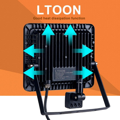 10W 20W 30W 50W 100W Led Flood Light With Adjustable PIR Sensor SMD 2835 Floodlights Outdoor Lighting For Street Square