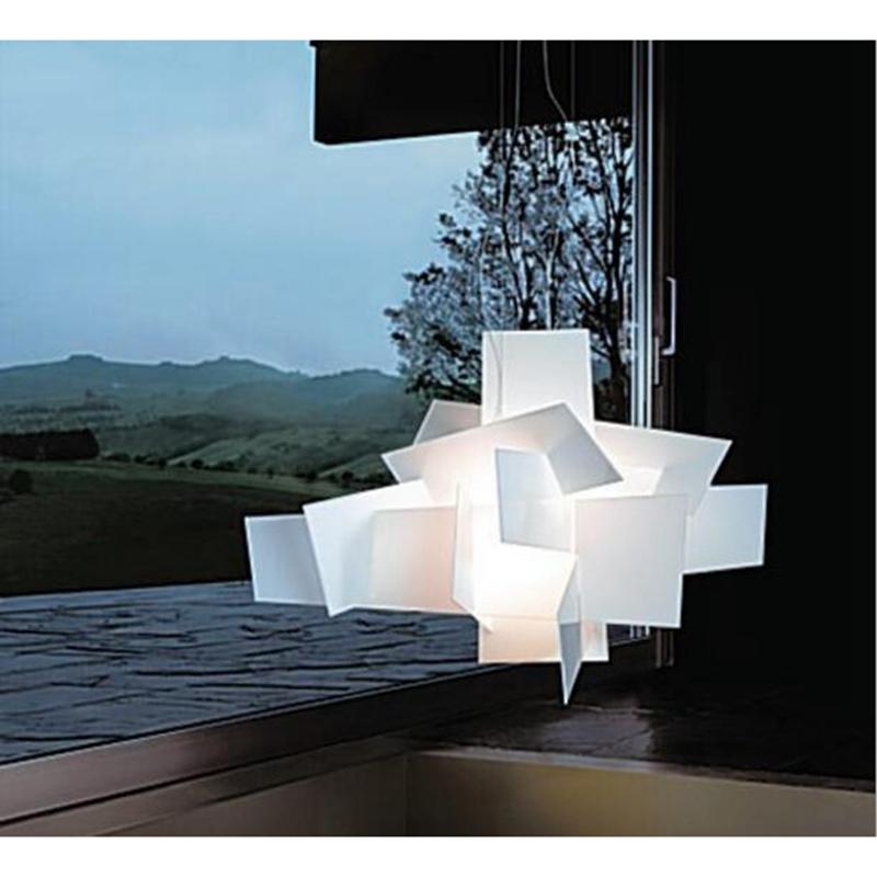 Modern Big Bang LED Pendant Lights White/Red Stacking Acrylic Pendant Lamps Suspension Lustres De Teto Light Fixtures Luminaire