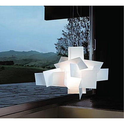 Modern Big Bang LED Pendant Lights White/Red Stacking Acrylic Pendant Lamps Suspension Lustres De Teto Light Fixtures Luminaire
