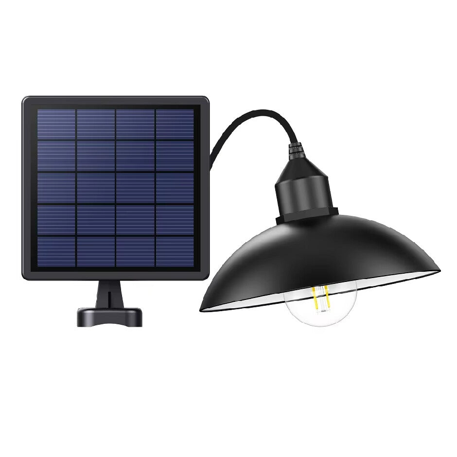 Intelamp Garden Solar Hanging Lamp Indoor Outdoor Solar Pendant Lights Warm Yellow IP65 Waterproof