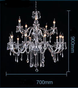 Bedroom Living Room Lamp Hotel European-style Crystal Lamp Restaurant Chandelier Creative Lamps