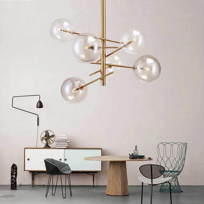 Europe Modern Creative Glass Pendant Light magic beans Glass Bubbles Study Livingroom Restaurant Cafe Decoration Lamp