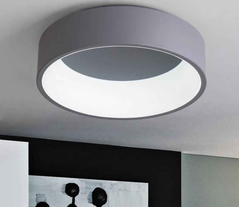 Round Circle Aluminum Modern Led Ceiling Light Lamp For Living Room Bedroom Dining Table Office Meeting Room