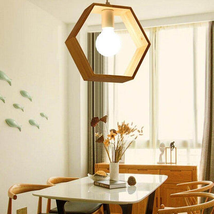 Minimalist Solid Wood Pendant Lights E27 LED Single Head Hanging Lamp For Living Room Bedroom Study Bathroom Restaurant Hotel
