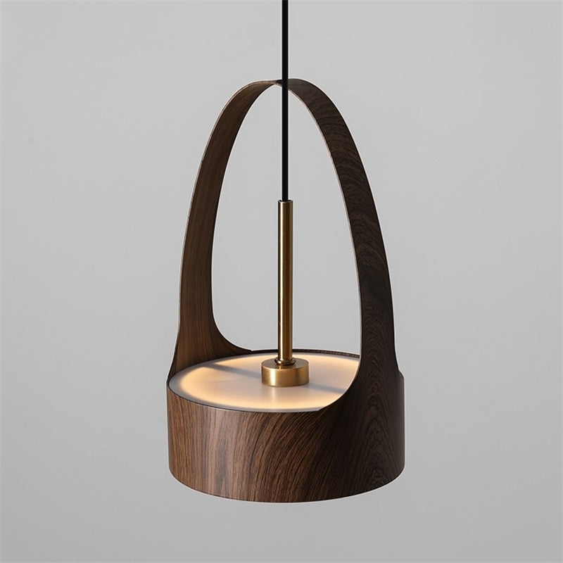 Modern Small Pendant Lights Bedroom Small Chandeliers Nordic Restaurant Wooden Metal Lighting