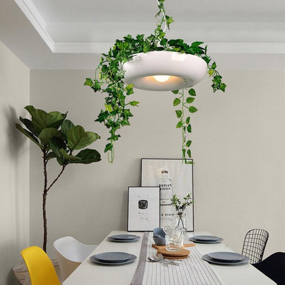 Nordic Aerial Flower Pot Pendant Light Study Creative Personality Bar Plant Potted Plants Babylon Restaurant Cafe Pendant Lamp