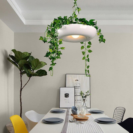 Nordic Aerial Flower Pot Pendant Light Study Creative Personality Bar Plant Potted Plants Babylon Restaurant Cafe Pendant Lamp