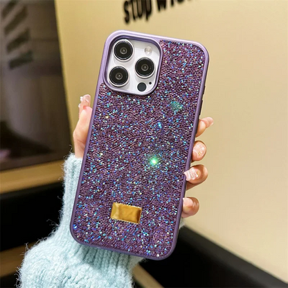 Bling Glitter Phone Case For iPhone 17 16 Pro Max 15Pro 14plus 13 12 Vogue Protective Soft Diamond Cover Protective Shell