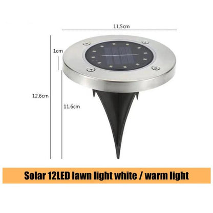 16 LEDs Ground Light Solar Powered Garden Landscape Lawn Lamp Buried Light Outdoor Road Stairs Decking light With light Sensor