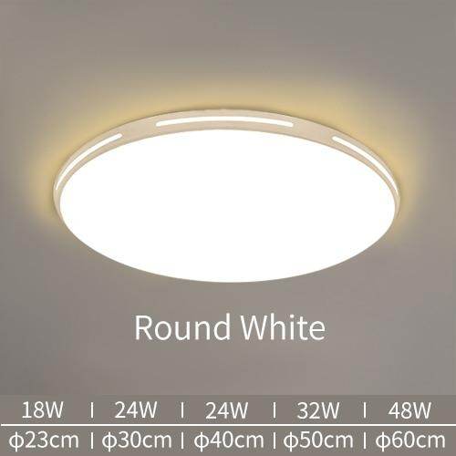 LED Ceiling Light Modern Lamp Panel Living Room Round Lighting Fixture Bedroom Kitchen Hall Surface Mount Flush Remote Control
