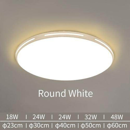 LED Ceiling Light Modern Lamp Panel Living Room Round Lighting Fixture Bedroom Kitchen Hall Surface Mount Flush Remote Control