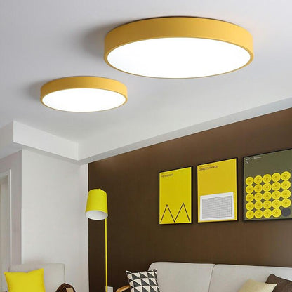 Modern Remote Control Macaron Ultrathin LED Ceiling Light For Living Room Bedroom round corridor Ceiling Lamp