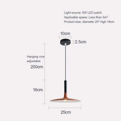 LED Saucer Pendant Lights Hanging Lamp Cement Hanglamp Nordic Retro Living Room Light Fixtures Decorative Lighting