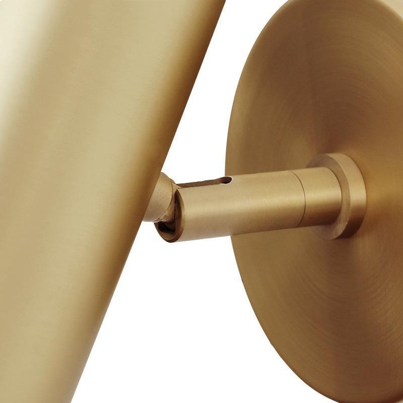 Nordic Bedside Creative Copper Wall Lamp Simple Style Reading Wall Lamp Living Room Wall Decoration Lamp