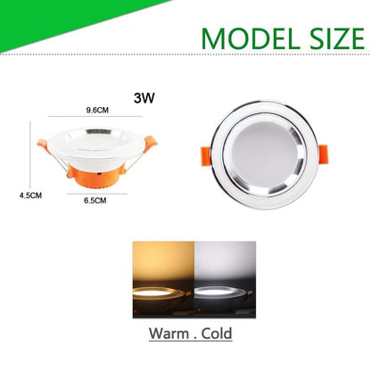 10Pcs Downlight 3w 5w spot led lights 3000k 4500K 6000K led Downlight Kitchen living room Indoor recessed lighting