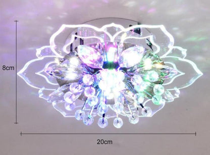 Modern Minimalist Living Room Lamp Corridor Crystal Ceiling Lamp