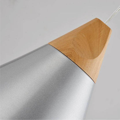 Modern Novelty Pendant Lights Colorful Restaurant Bar Lamps Simple Nordic Style Wood Iron Paint Process e27