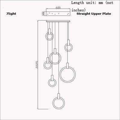 LED Nordic Wooden Iron Acryl Rings DIY LED Lamp LED Light.Pendant Lights.Pendant Lamp.Pendant light For Dinning Room Foyer