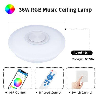 Led Ceiling Light RGB Dimmable 36W 40W Smart APP Control Bluetooth Music Modern Led Ceiling Lamp Living Room Bedroom
