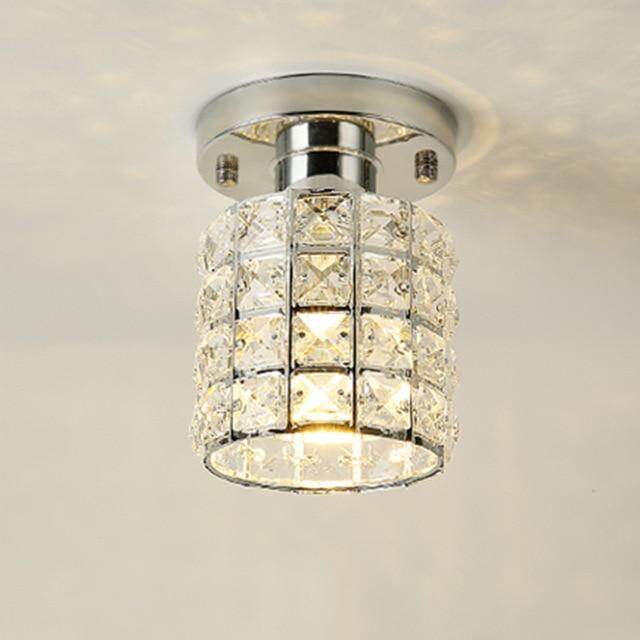 Modern Decor Crystal Flush Mount Ceiling Light Fixture Crystal Ceiling Lamp for Hallway Bar Kitchen Dining Room