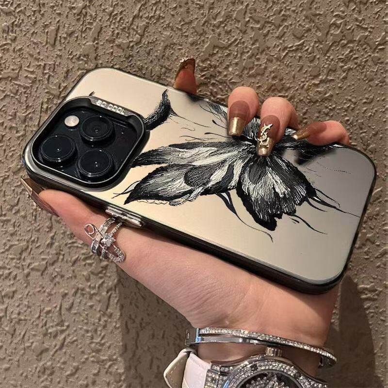 Case for Iphone17 16 15 11 12 Promax Personalized Anti-drop 13 14 Dark Butterfly Moon Phone Case