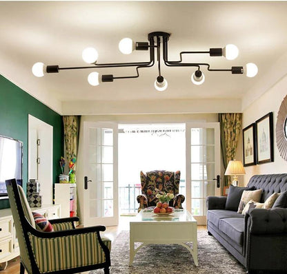 American Iron Lamps Study Creative Personality Pendant Lamp Nordic Simple Bedroom Lamp Living Room Lamp