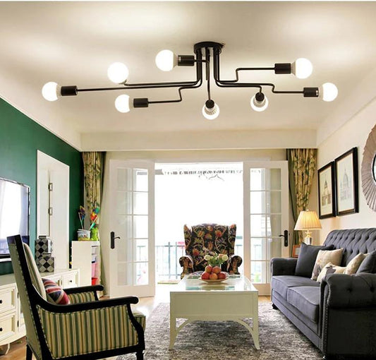 American Iron Lamps Study Creative Personality Pendant Lamp Nordic Simple Bedroom Lamp Living Room Lamp