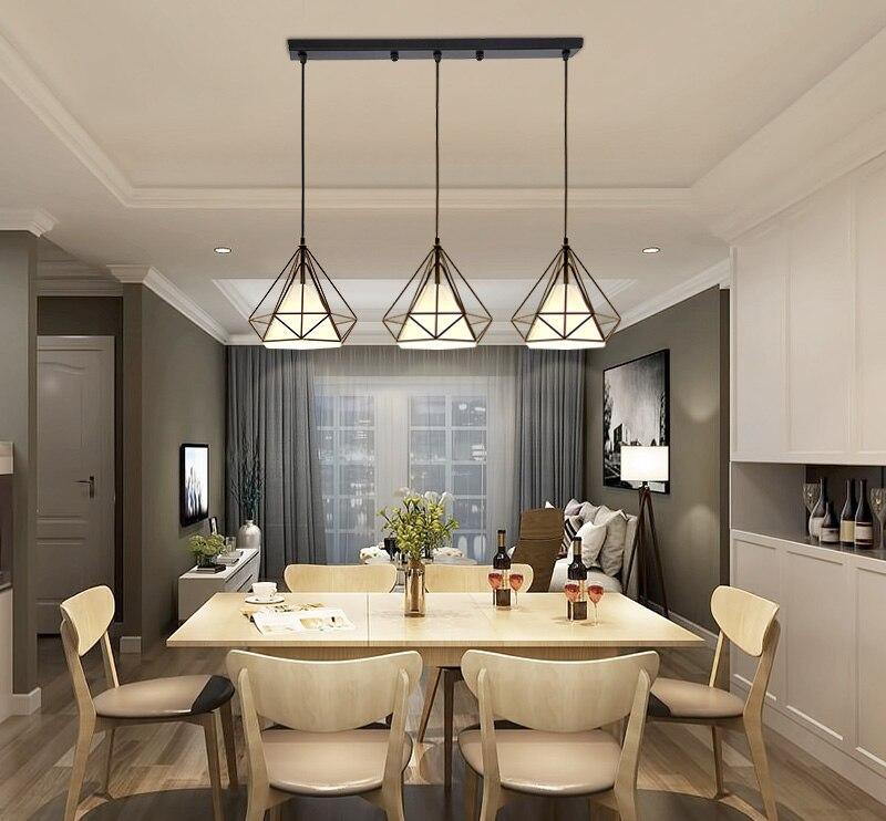 Retro Nordic restaurant chandelier wrought iron personality industrial style creative chandelier lighting living room chandelier