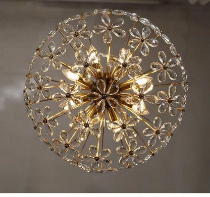 Crystal Chandelier Garden American Retro Style Lamps