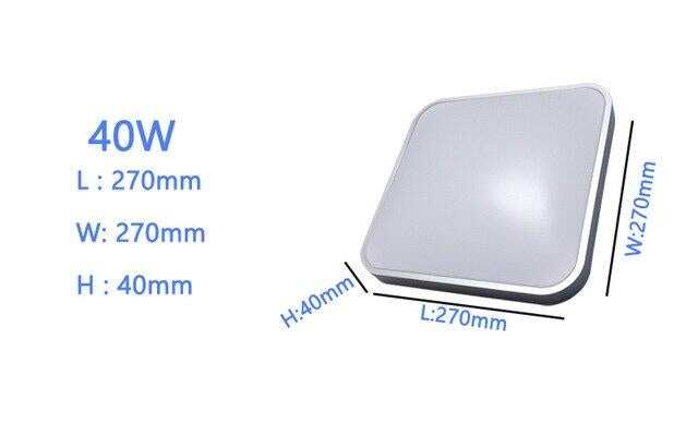 Ceiling Led Lighting Lamps RC Dimmable Square Modern Bedroom Living Room Lamp Surface Mounting Balcony  24w  36w 40w  Ceiling