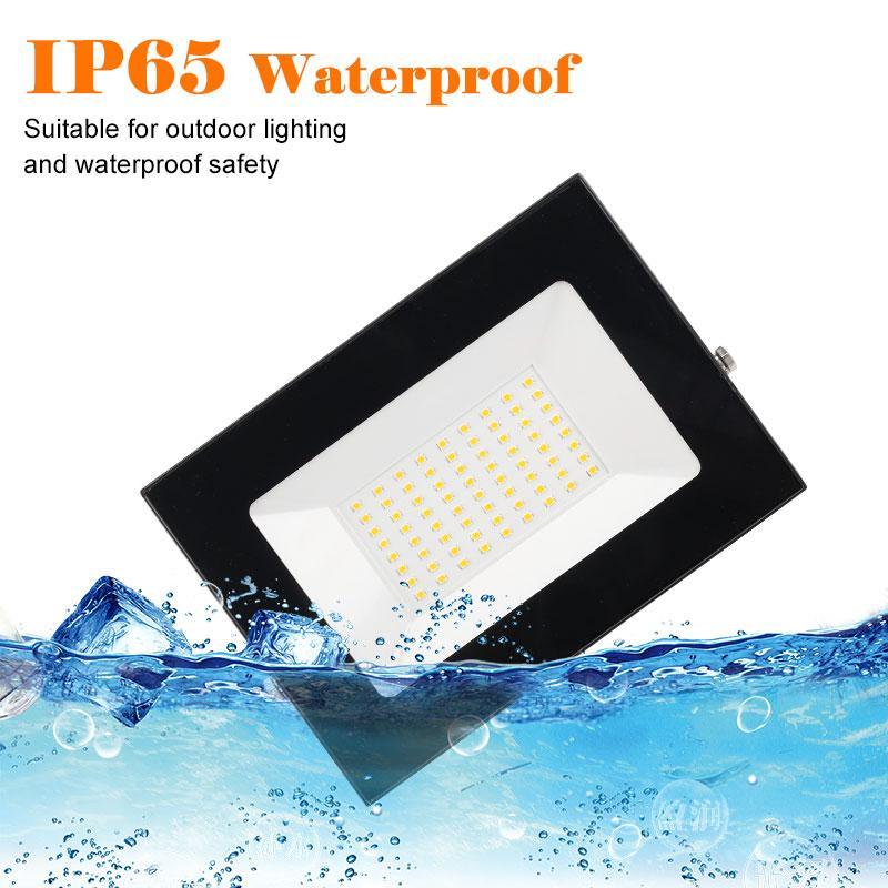 Ultra-thin LED Flood Light 10W 20W 30W 50W 100W Floodlight Waterproof Spotlight Outdoor Reflector Lighting