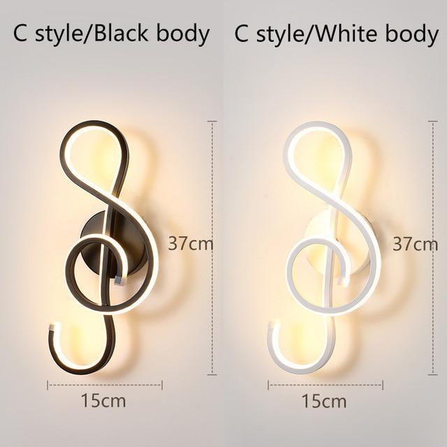 Modern Minimalist Wall Lamps Living Room Bedroom Bedside 16W LED Sconce black white Lamp Aisle Lighting decor ZBD0030