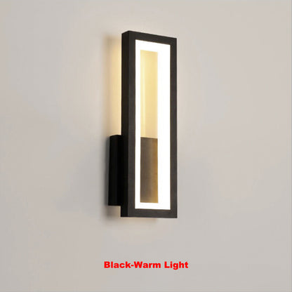 Modern Minimalist Wall Lamps Home Decor Living Room Bedroom Bedside 17w Ac96v-260v Led Sconce Black White Light Aisle Decoration