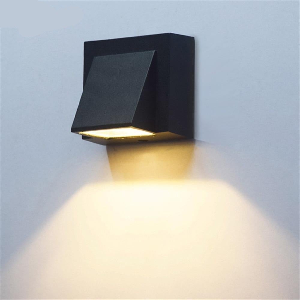 3W 6W Modern simple creative outdoor waterproof wall lamp LED courtyard lamps gate lamp terrace balcony garden wall light