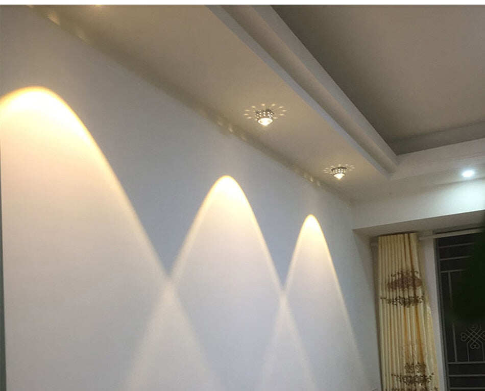 Modern LED Ceiling Light 3W RGB Porch Lamp Surface Mount Flush Balcony  Corridors Decor Lighting Fixture Living Room
