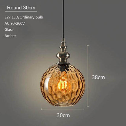 Modern Creative Europe Glass Pendant Light LED E27 With 3 Colors For Bedroom/Restaurant/Living Room/Kitchen/Cafe/Hotel/Office