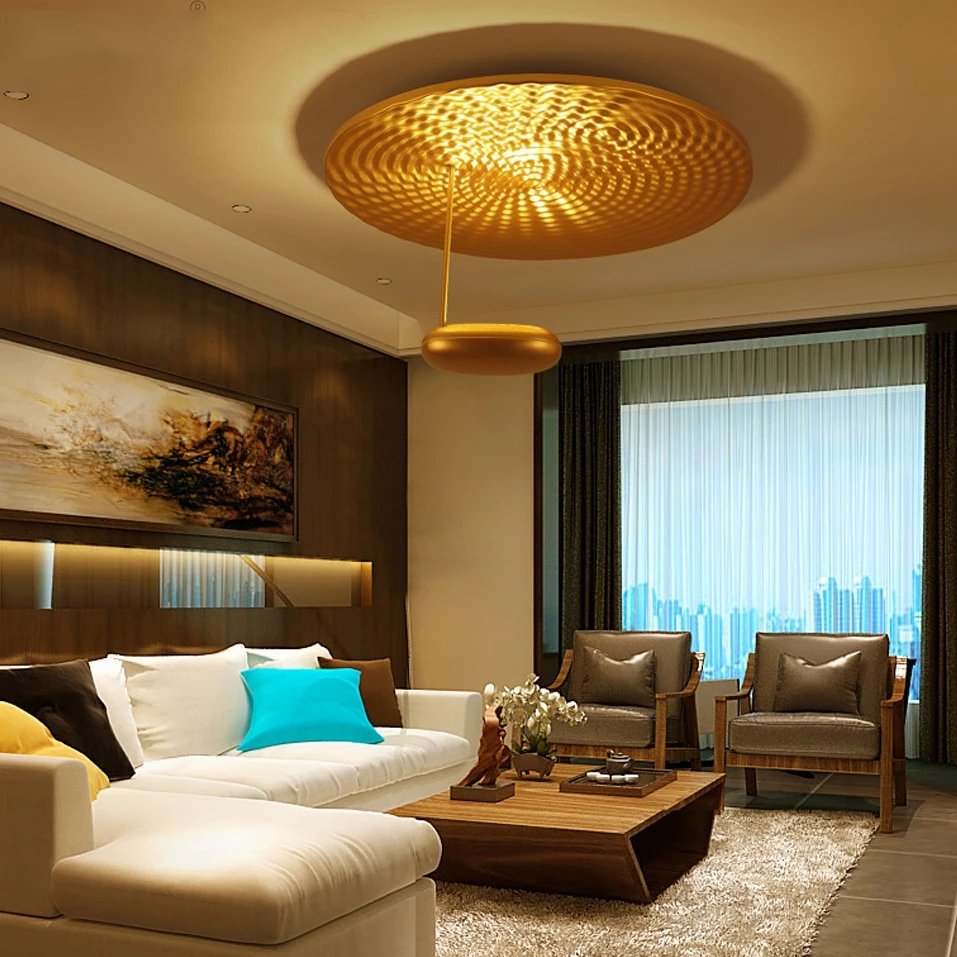 LED Postmodern Iron Chrome Golden Mushroom LED Lamp.LED Light.Ceiling Lights.LED Ceiling Light.Ceiling Lamp For Foyer Bedroom
